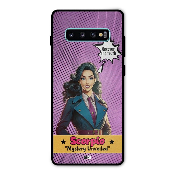 Scorpio Mystery Metal Back Case for Galaxy S10 Plus