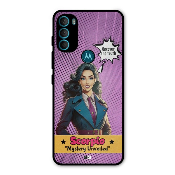 Scorpio Mystery Metal Back Case for Moto G71 5G
