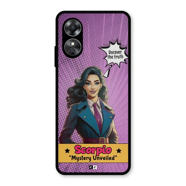 Scorpio Mystery Metal Back Case for Oppo A17