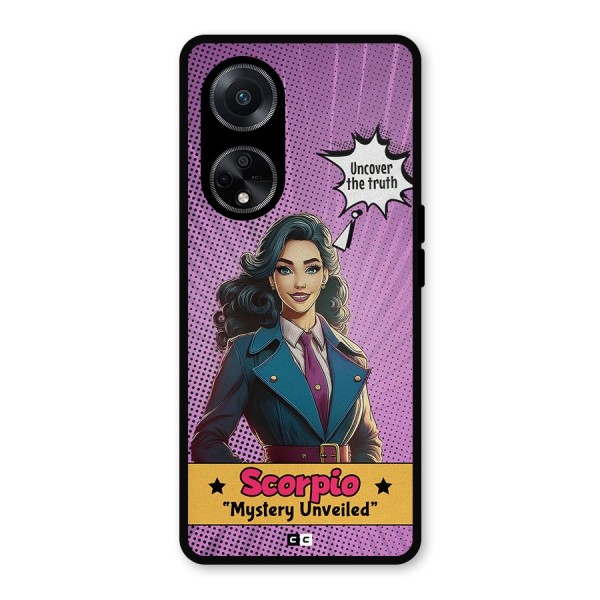 Scorpio Mystery Metal Back Case for Oppo F23