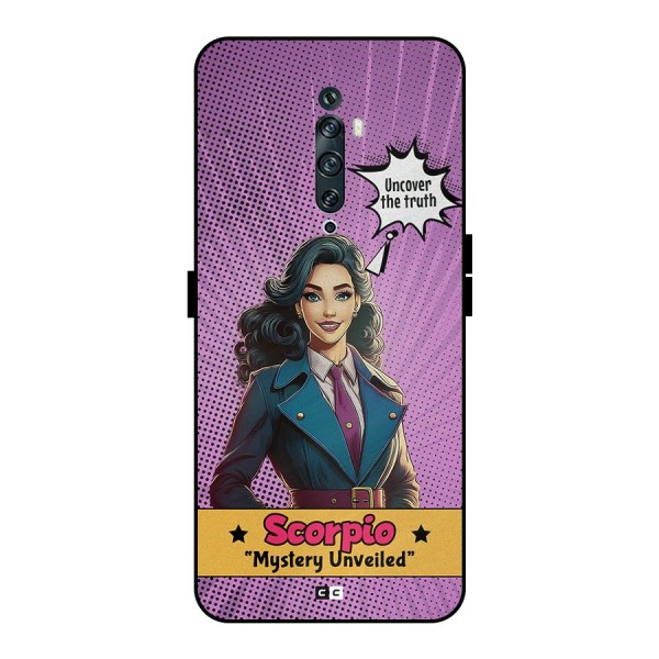 Scorpio Mystery Metal Back Case for Oppo Reno2 F