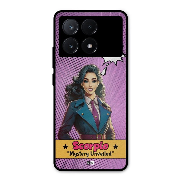 Scorpio Mystery Metal Back Case for Poco X6 Pro