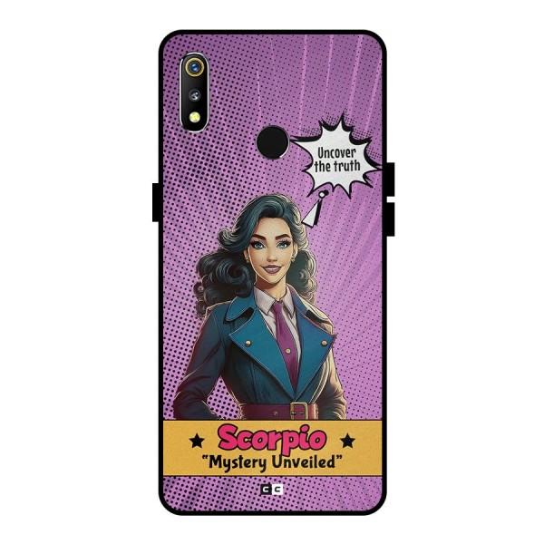 Scorpio Mystery Metal Back Case for Realme 3