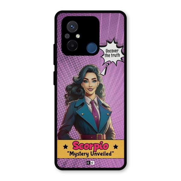 Scorpio Mystery Metal Back Case for Redmi 12C