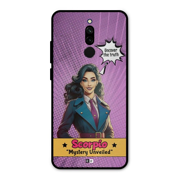 Scorpio Mystery Metal Back Case for Redmi 8
