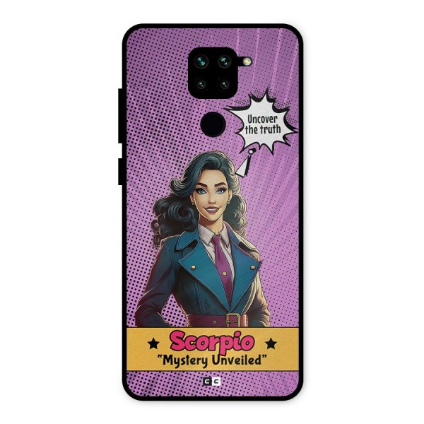 Scorpio Mystery Metal Back Case for Redmi Note 9