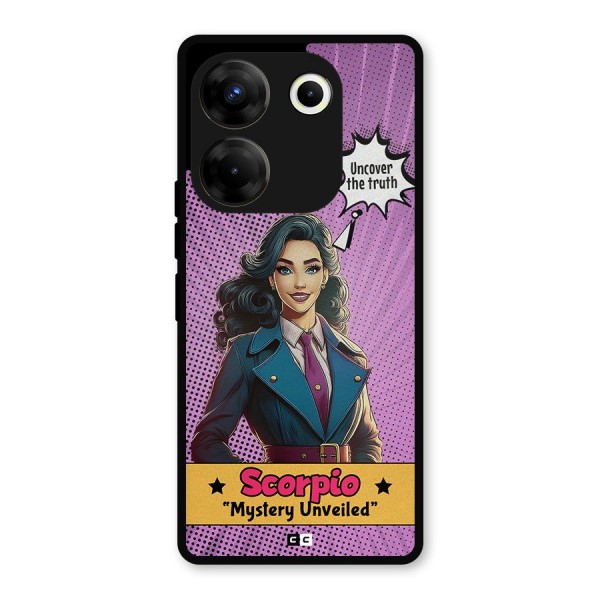 Scorpio Mystery Metal Back Case for Tecno Camon 20