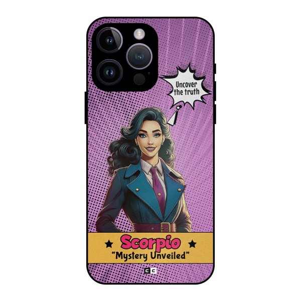 Scorpio Mystery Metal Back Case for iPhone 14 Pro Max