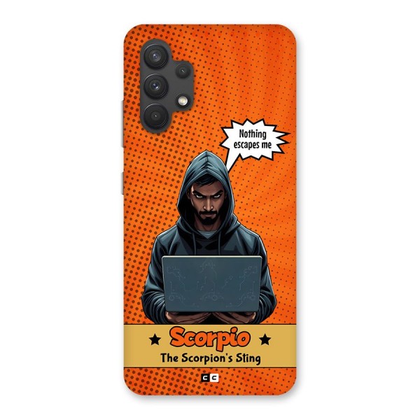 Scorpio Warning Back Case for Galaxy A32