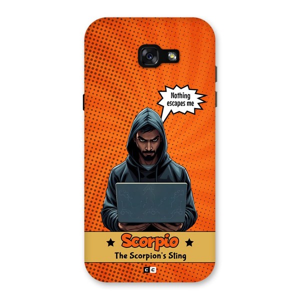 Scorpio Warning Back Case for Galaxy A7 (2017)