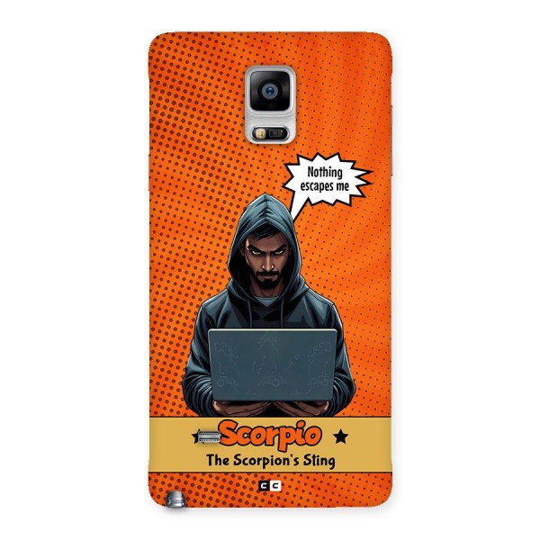 Scorpio Warning Back Case for Galaxy Note 4