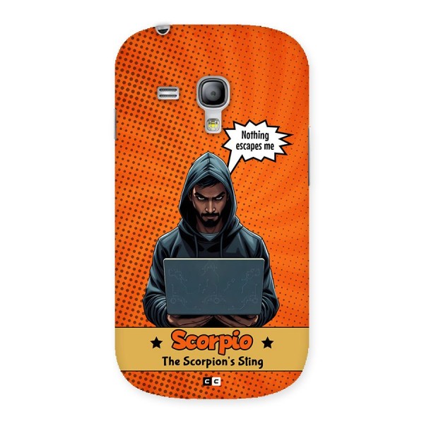 Scorpio Warning Back Case for Galaxy S3 Mini