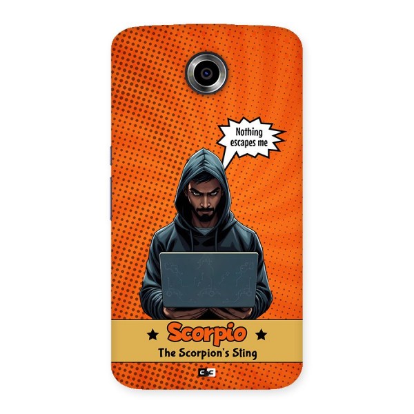 Scorpio Warning Back Case for Google Nexus 6