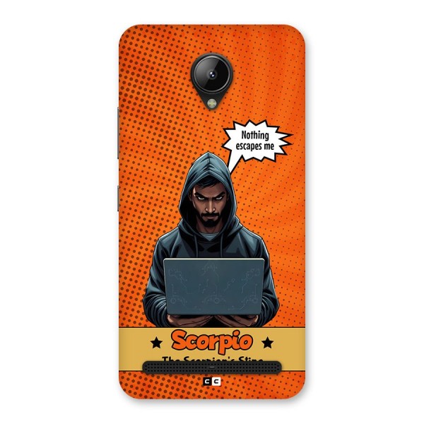 Scorpio Warning Back Case for Lenovo C2