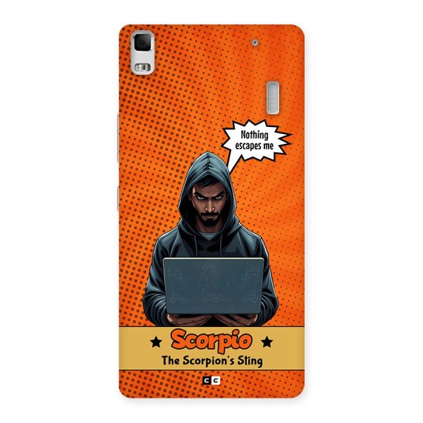 Scorpio Warning Back Case for Lenovo K3 Note