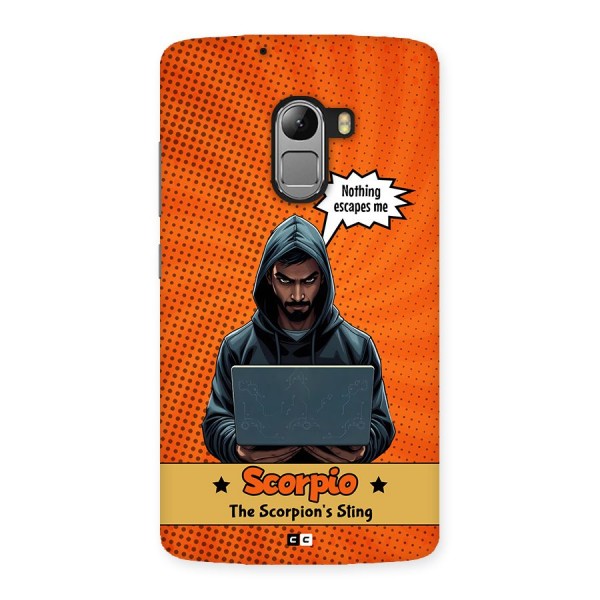 Scorpio Warning Back Case for Lenovo K4 Note