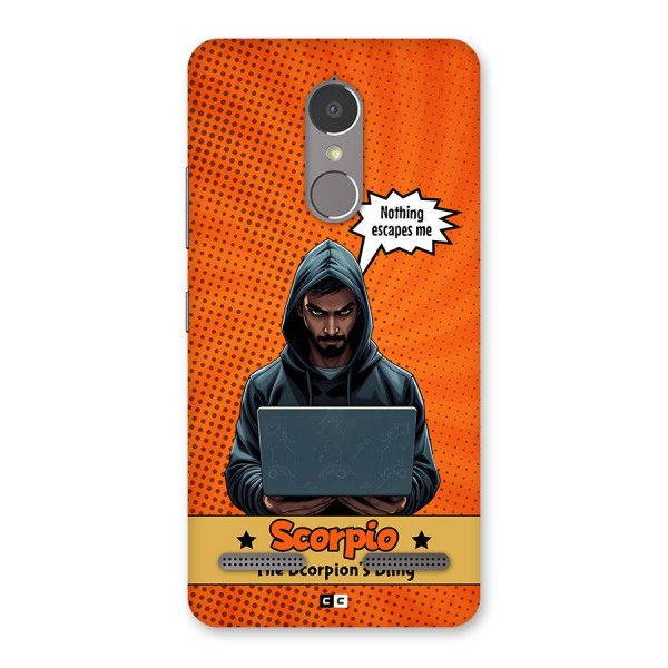 Scorpio Warning Back Case for Lenovo K6 Power