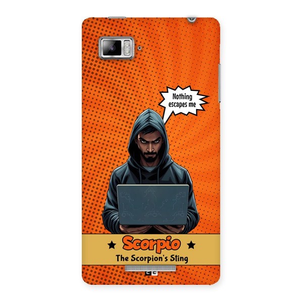 Scorpio Warning Back Case for Lenovo Vibe Z K910