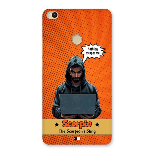 Scorpio Warning Back Case for Mi Max 2