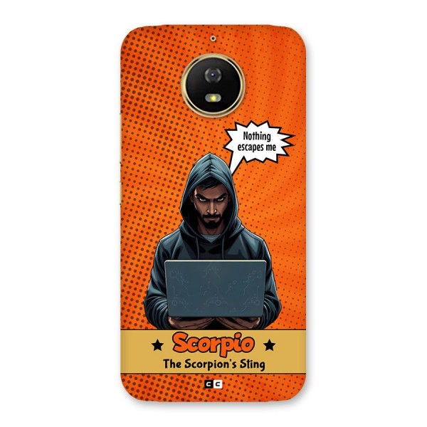 Scorpio Warning Back Case for Moto G5s