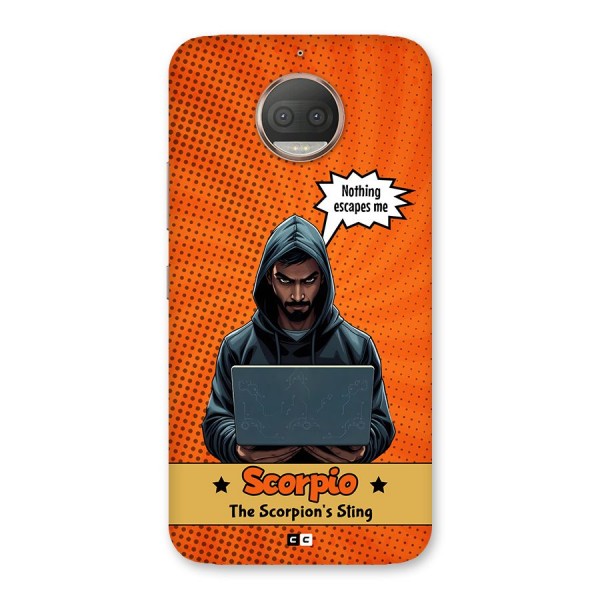 Scorpio Warning Back Case for Moto G5s Plus