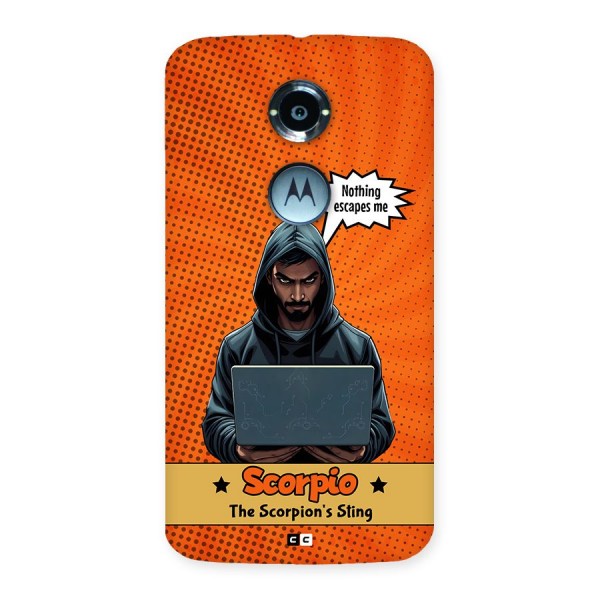 Scorpio Warning Back Case for Moto X2