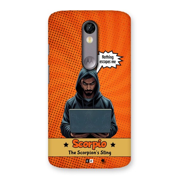 Scorpio Warning Back Case for Moto X Force