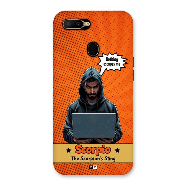 Scorpio Warning Back Case for Oppo A5s