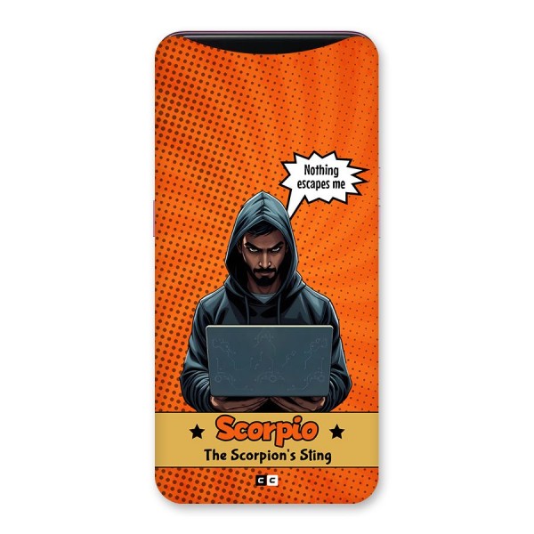 Scorpio Warning Back Case for Oppo Find X