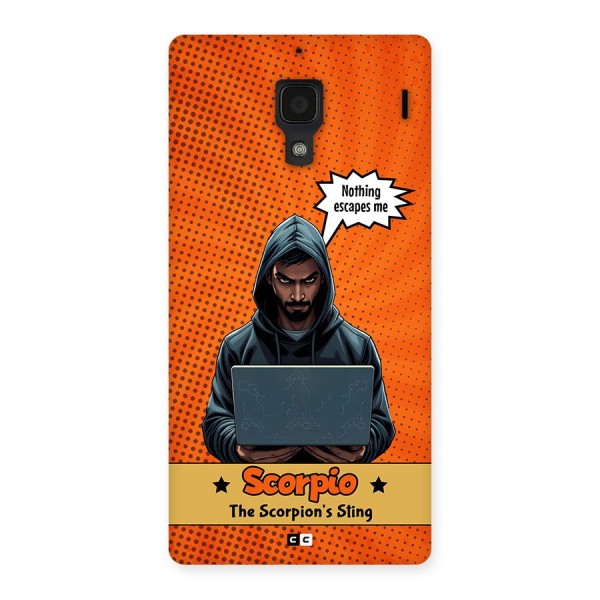 Scorpio Warning Back Case for Redmi 1s