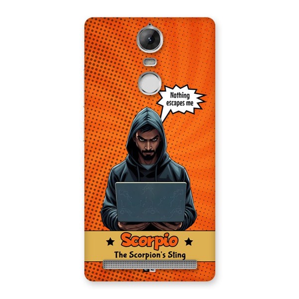 Scorpio Warning Back Case for Vibe K5 Note