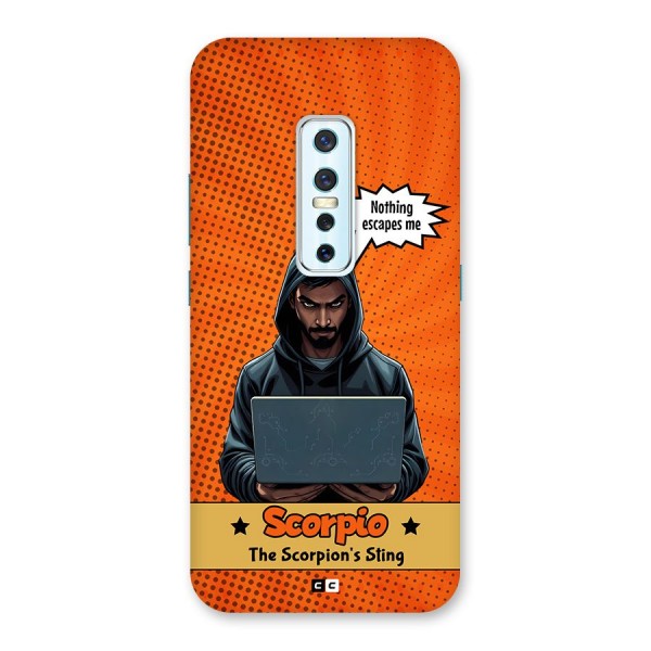 Scorpio Warning Back Case for Vivo V17 Pro