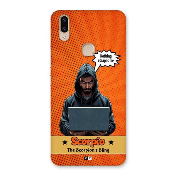 Scorpio Warning Back Case for Vivo V9 Youth
