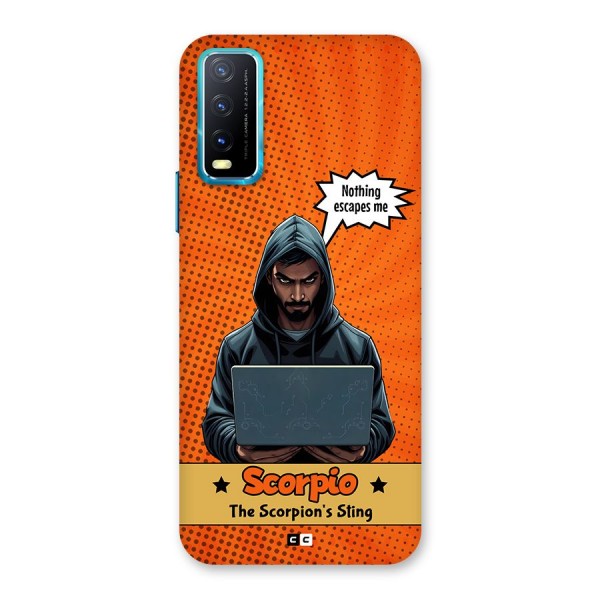 Scorpio Warning Back Case for Vivo Y20i