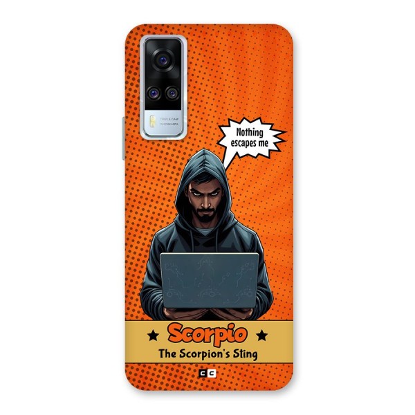 Scorpio Warning Back Case for Vivo Y31