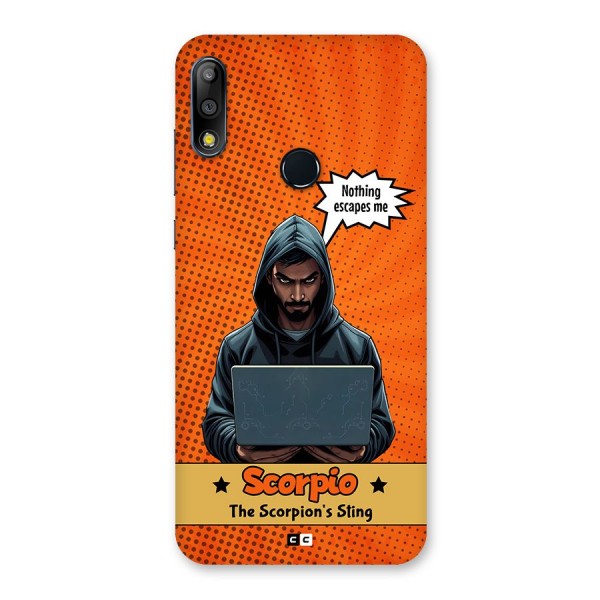 Scorpio Warning Back Case for Zenfone Max Pro M2