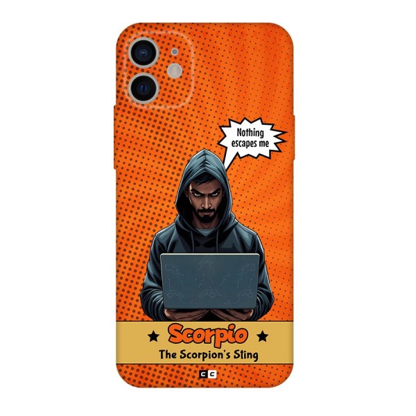 Scorpio Warning Back Case for iPhone 11