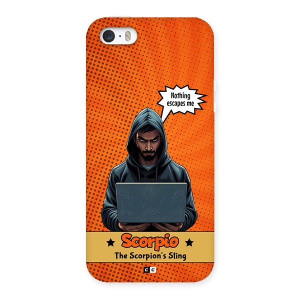 Scorpio Warning Back Case for iPhone 5 5s