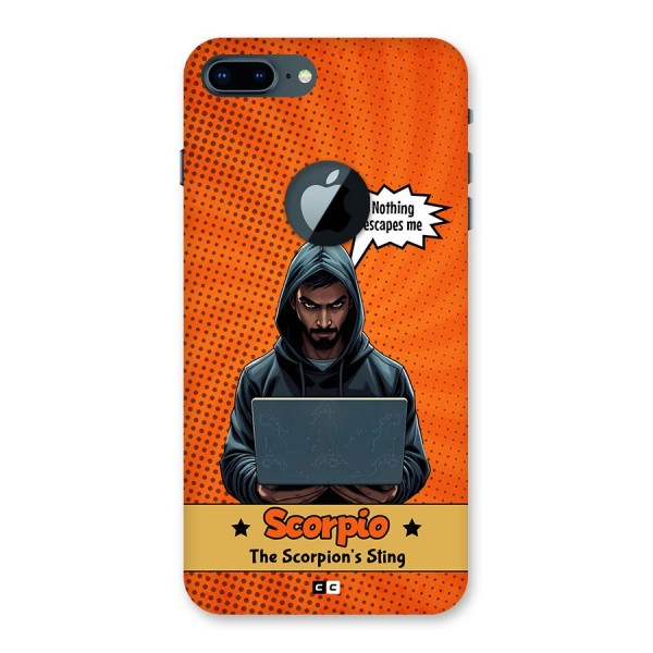 Scorpio Warning Back Case for iPhone 7 Plus Logo Cut