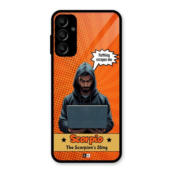 Scorpio Warning Glass Back Case for Galaxy A14 5G