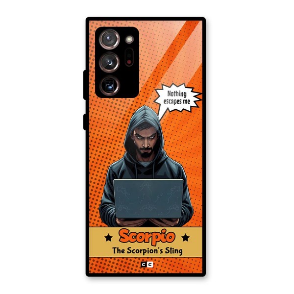 Scorpio Warning Glass Back Case for Galaxy Note 20 Ultra