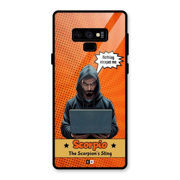 Scorpio Warning Glass Back Case for Galaxy Note 9