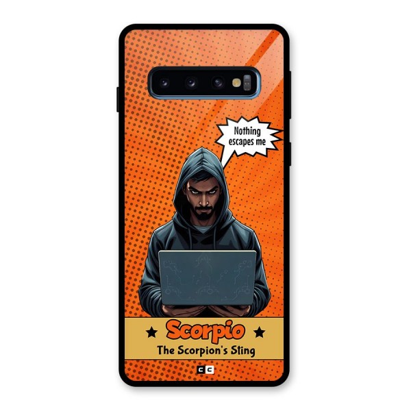 Scorpio Warning Glass Back Case for Galaxy S10