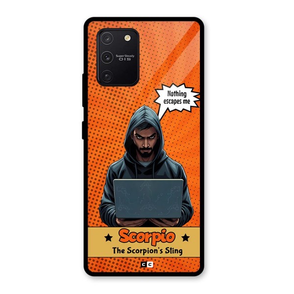 Scorpio Warning Glass Back Case for Galaxy S10 Lite