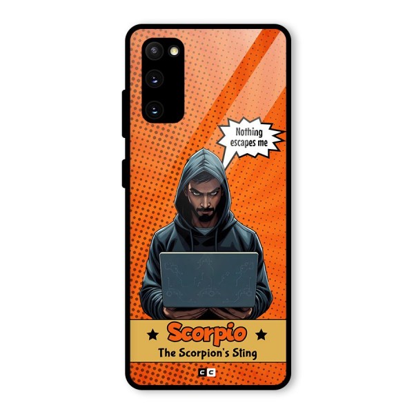Scorpio Warning Glass Back Case for Galaxy S20 FE 5G