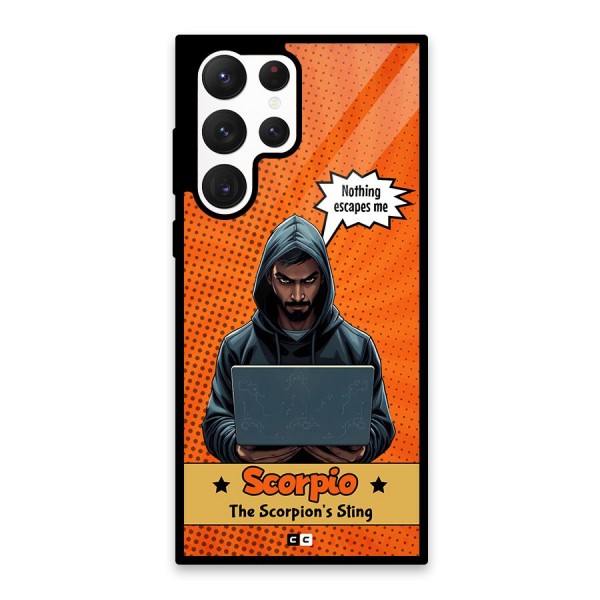 Scorpio Warning Glass Back Case for Galaxy S22 Ultra 5G