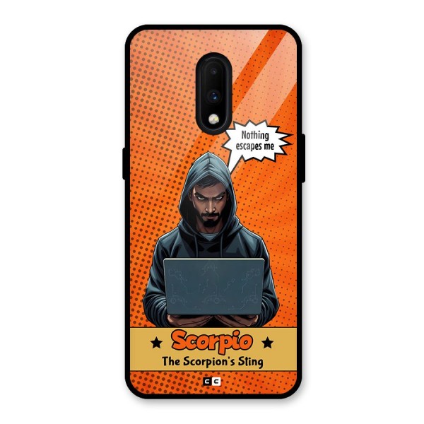 Scorpio Warning Glass Back Case for OnePlus 7