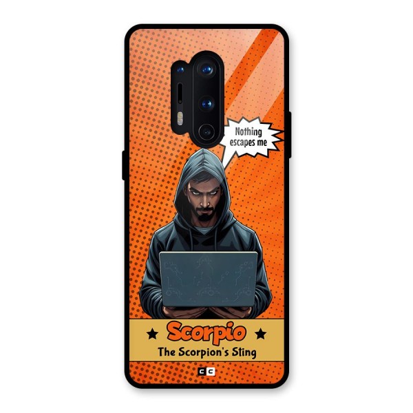 Scorpio Warning Glass Back Case for OnePlus 8 Pro