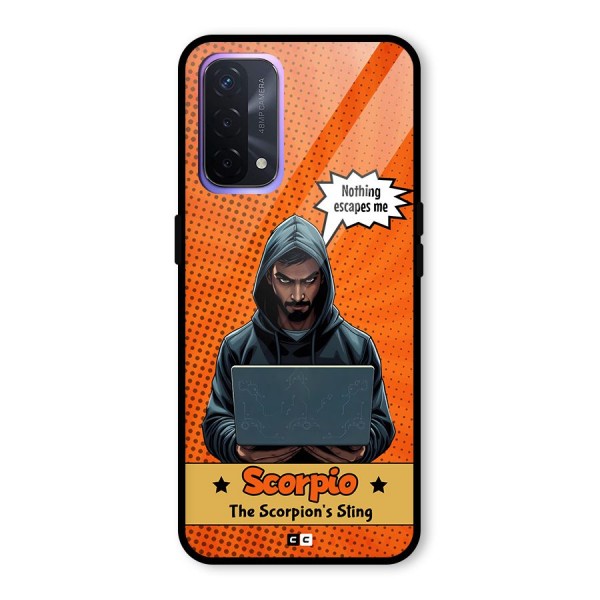 Scorpio Warning Glass Back Case for Oppo A74 5G
