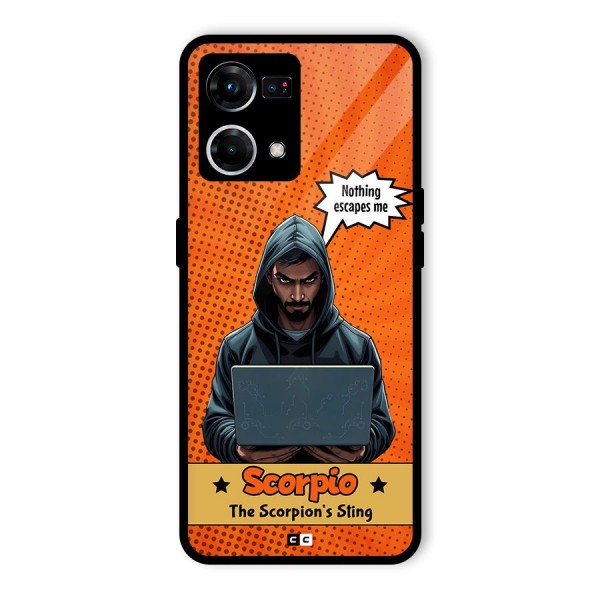 Scorpio Warning Glass Back Case for Oppo F21 Pro 4G